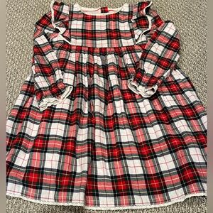Mini Boden girls plaid dress size 6-7